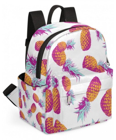 Pineapple Mini Backpack Purse for Women, Fruit Small Fashion Daypack Lightweight, Cute Casual Travel Bag $15.95 Backpacks