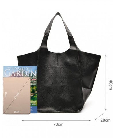 Large Carry on Handbags Oversized Tote Bags for Women Hobo and Shoulder Bags Soft PU Leather Shopping Bag $24.18 Totes