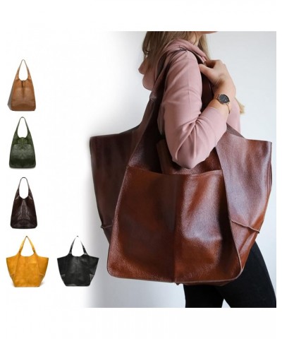 Large Carry on Handbags Oversized Tote Bags for Women Hobo and Shoulder Bags Soft PU Leather Shopping Bag $24.18 Totes