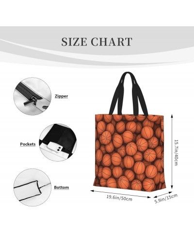 Colored Jellyfish Print Fashion Tote Bag,Travel Handbag For Women, Hobo Bags, Work Shoulder Bags Crossbody Bag Basketball Ora...