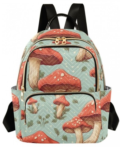 Mushrooms and Dots Women's Backpack Purse Causal Daypack Work Travel College Business Trip Bag Shoulder Bag $16.79 Backpacks