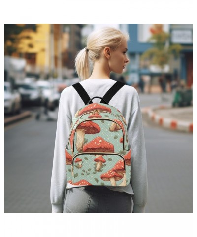 Mushrooms and Dots Women's Backpack Purse Causal Daypack Work Travel College Business Trip Bag Shoulder Bag $16.79 Backpacks