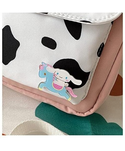 Kawaii Bag Cute Cow Bag Kawaii Cow Canvas Bag Shopping Japanese Forest Bag Pink(黑色) Blue $10.00 Shoulder Bags