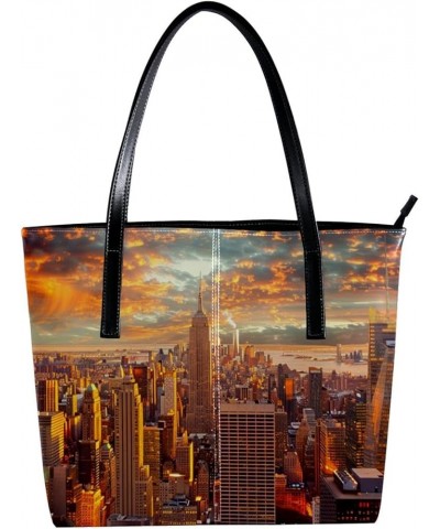 Tote Bags, Vegan Leather Large Tote Bag, Tote Bag with Zipper, Nebula Universe, Womens Tote Bags for Work Pattern 6811 $24.07...