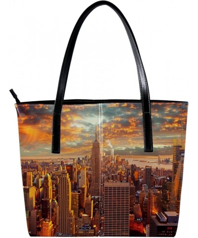 Tote Bags, Vegan Leather Large Tote Bag, Tote Bag with Zipper, Nebula Universe, Womens Tote Bags for Work Pattern 6811 $24.07...