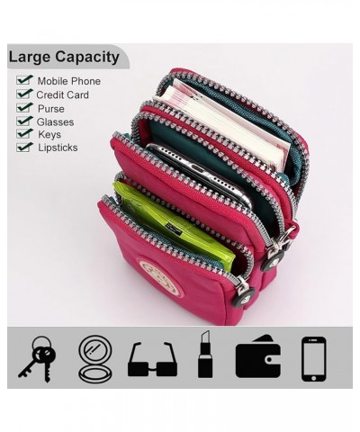 Small Crossbody Bags for Women Mini Cell Phone Wallet Shoulder Bag Handbag Arm Bag Purse Twill $8.24 Crossbody Bags