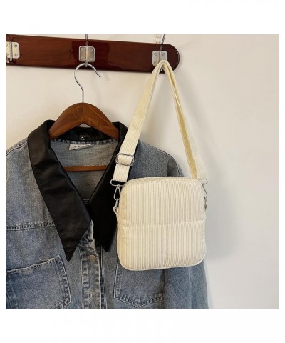 Women Messenger Bag Fashion Crossbody Sling Bag Versatile Small Square Bag Quilted Shoulder Bag Shopper Tote Purse White $7.5...