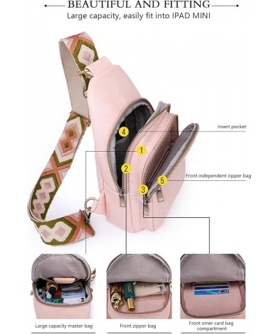 Mini Fanny Packs for Women Cross Body PU Leather Sling Shoulder Bag with Adjustable Strap for Traveling Walking Hiking Cyclin...