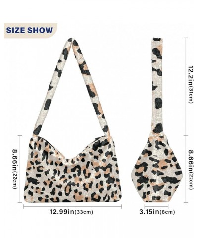 Tote Handbags for Women Ultra Soft Fluffy Shoulder Bag with Zipper Fashion Durable Messenger Bag Color-a010 $8.15 Totes