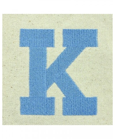 Initial Tote Bag Personalized Monogram Zippered Top Letter - K Blue Antique Fish $10.00 Totes