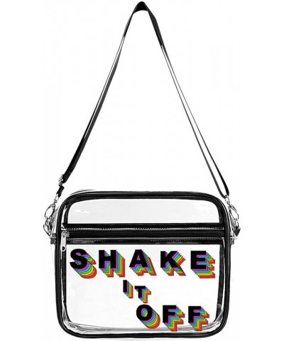 Women Men Clear Crossbody Bag Eras Clear Purse PVC Messenger Bag Stadium Approved for Concert Off $13.51 Satchels