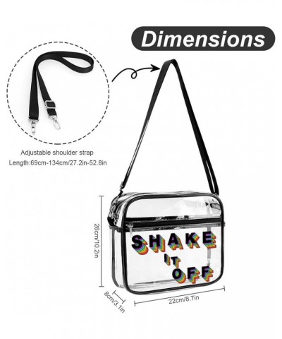 Women Men Clear Crossbody Bag Eras Clear Purse PVC Messenger Bag Stadium Approved for Concert Off $13.51 Satchels