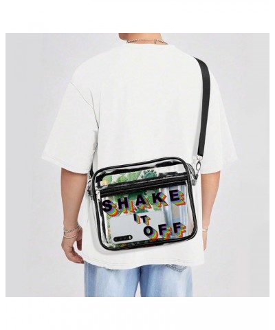 Women Men Clear Crossbody Bag Eras Clear Purse PVC Messenger Bag Stadium Approved for Concert Off $13.51 Satchels