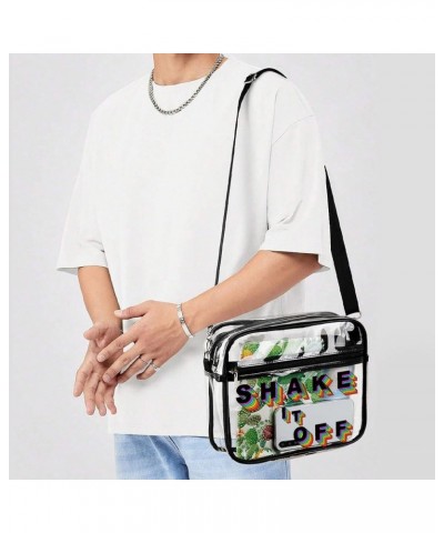 Women Men Clear Crossbody Bag Eras Clear Purse PVC Messenger Bag Stadium Approved for Concert Off $13.51 Satchels