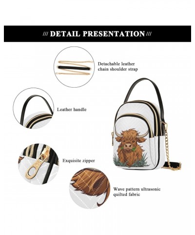 Kawaii Highland Cow Grass Small Crossbody Bags for Women Cell Phone Shoulder Purse Handbags Wallet 21216486 $14.57 Crossbody ...