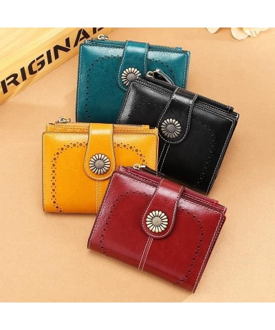 Coin Purse Women's Leather Wallet Mini Portable Card Holder Large Capacity Bifoldcoins Pocket Storage for Coins Card Purses V...