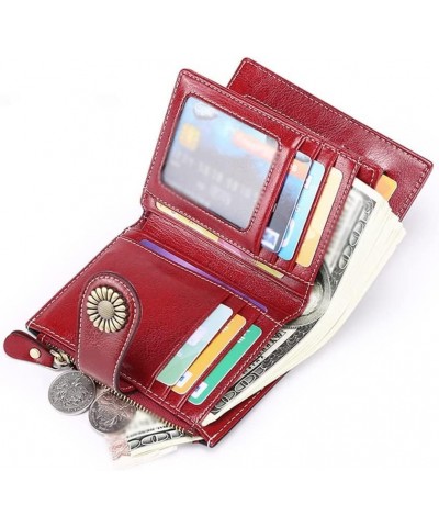 Coin Purse Women's Leather Wallet Mini Portable Card Holder Large Capacity Bifoldcoins Pocket Storage for Coins Card Purses V...