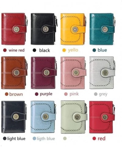 Coin Purse Women's Leather Wallet Mini Portable Card Holder Large Capacity Bifoldcoins Pocket Storage for Coins Card Purses V...