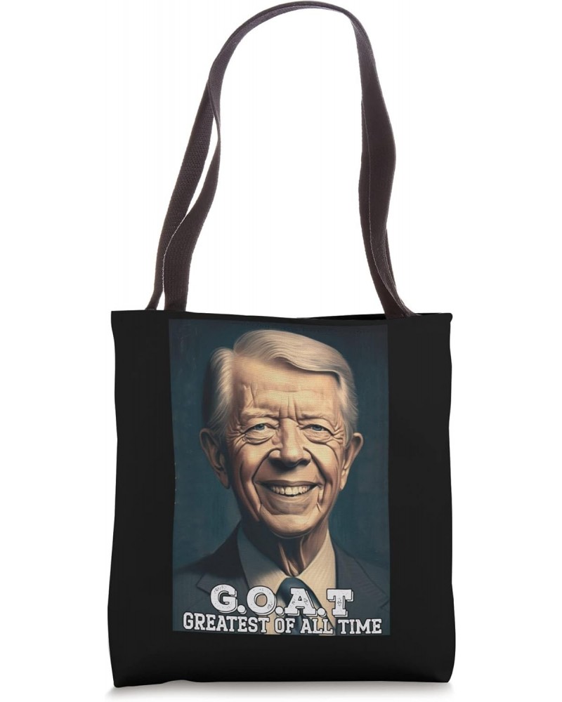 Vintage Jimmy Carter The Greatest Of All Time Presidents Day Tote Bag $11.76 Totes