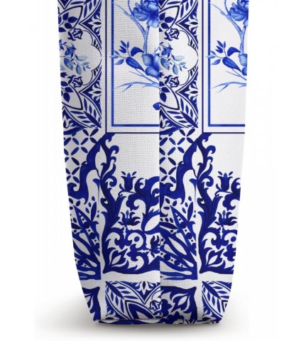 Chinoiserie,birds,blue,flowers,peonies,vintage,mosaic art Tote Bag $14.84 Totes