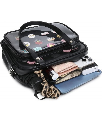 Ita Bag Multi-Purpose Backpack Crossbody Purse Kawaii Pin Display Bag with Insert for Anime Pins Display 16-black $16.40 Back...