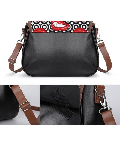 Crossbody Bags for Women Small PU Leather Over the Shoulder Purses and Flap Crossbody Handbags Pattern (594) $15.75 Satchels