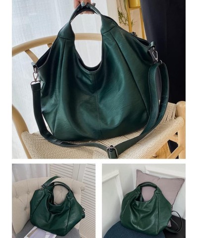 Women Hobo Handbags Tote Bags Soft Vegan Leather Shoulder Bag Satchel Large Purse with Adjustable Shoulder Strap Green $40.40...