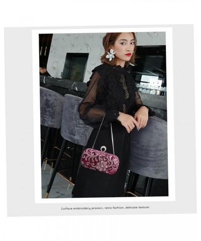 3 Pcs Embroidered Evening Bag Diamond Purses for Women Shoulder Bag Woman Wallet Womens Clutch Embroidered Shoulder Bag Party...