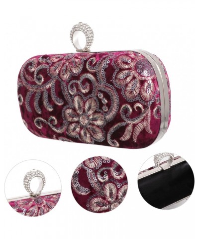 3 Pcs Embroidered Evening Bag Diamond Purses for Women Shoulder Bag Woman Wallet Womens Clutch Embroidered Shoulder Bag Party...