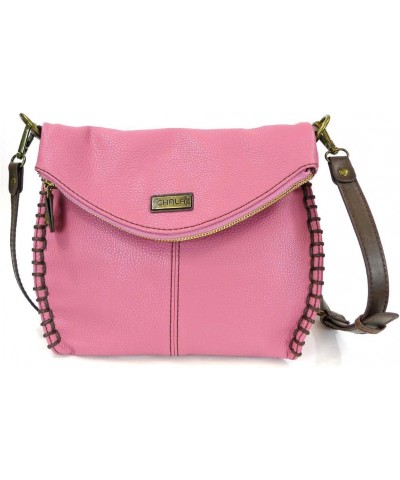 Charming Crossbody Bag With Flap Top | Flap and Zipper Cross-Body Purse or Shoulder Handbag with Metal Chain - Pink Mini Cat ...