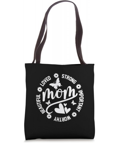 Funny Mom the Heart of the Family Mother's Day Design Tote Bag $14.03 Totes