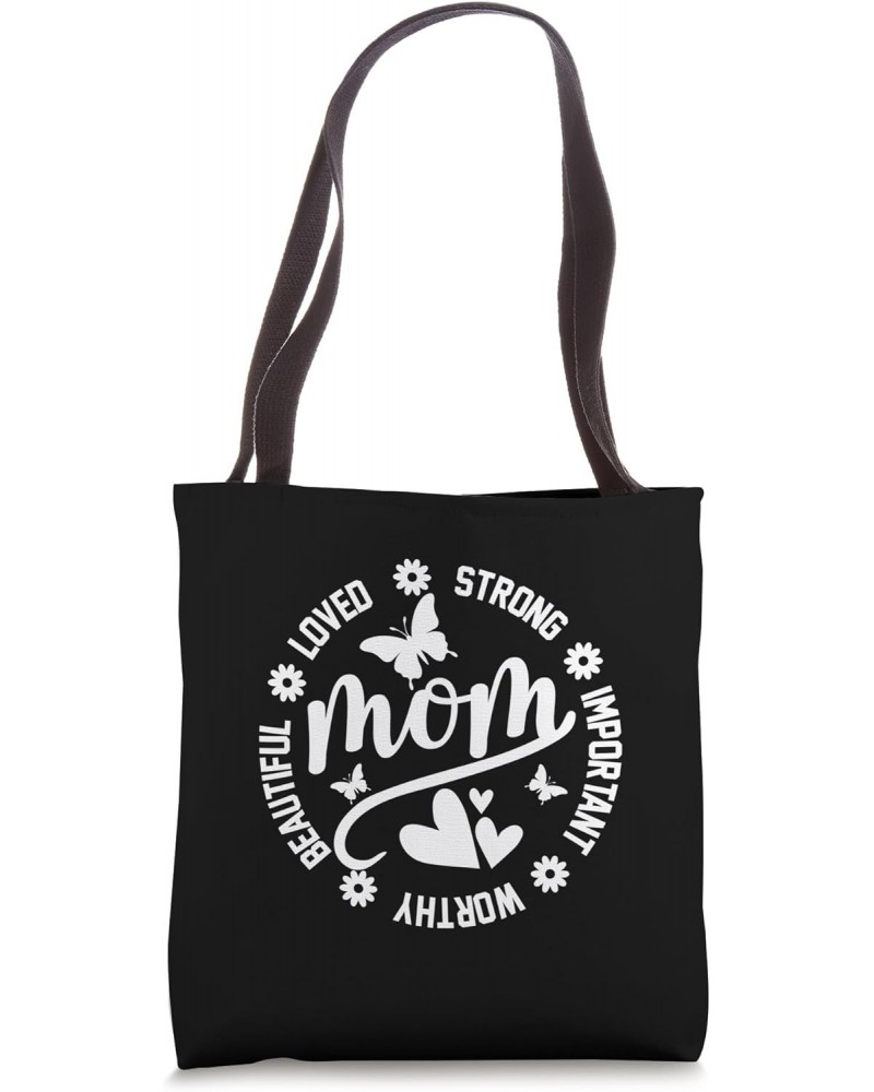 Funny Mom the Heart of the Family Mother's Day Design Tote Bag $14.03 Totes