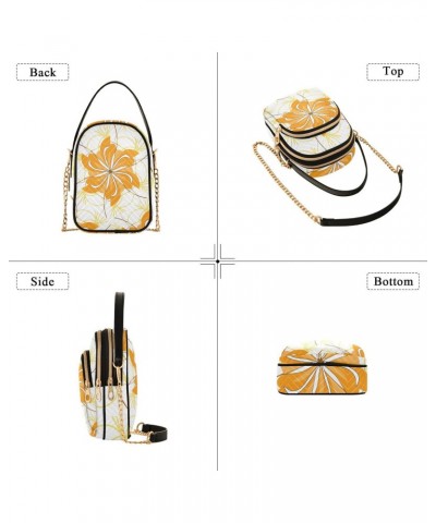 Flowers (7) Multi Pockets Crossbody Bags for Women Zip Cell Phone Purse Wallet Bag with Detachable Shoulder Strap Travel Purs...