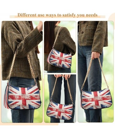 Shoulder Bags for Women American US Flag Independence Day Patriotic Hobo Tote Handbag Small Clutch Purse with Zipper Closure ...