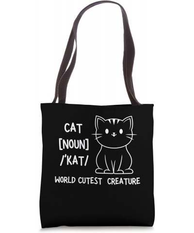 Funny Cat Dictionary Definition Tote Bag $12.97 Totes