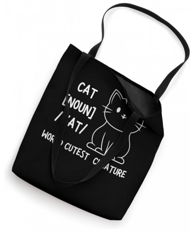 Funny Cat Dictionary Definition Tote Bag $12.97 Totes