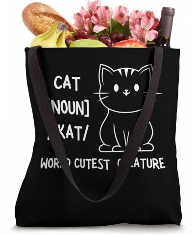 Funny Cat Dictionary Definition Tote Bag $12.97 Totes