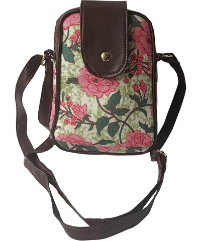 Handmade Designer Cotton printed Mobile Pouches Womens Sling Bag Design 4 $15.30 Crossbody Bags