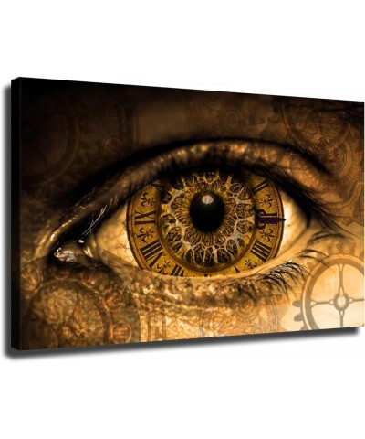 Steampunk Eye Gear Poster Canvas Printing Modern Home Office Living Room Bedroom Gift Decoration Wall Art (Framed,12×18inch) ...