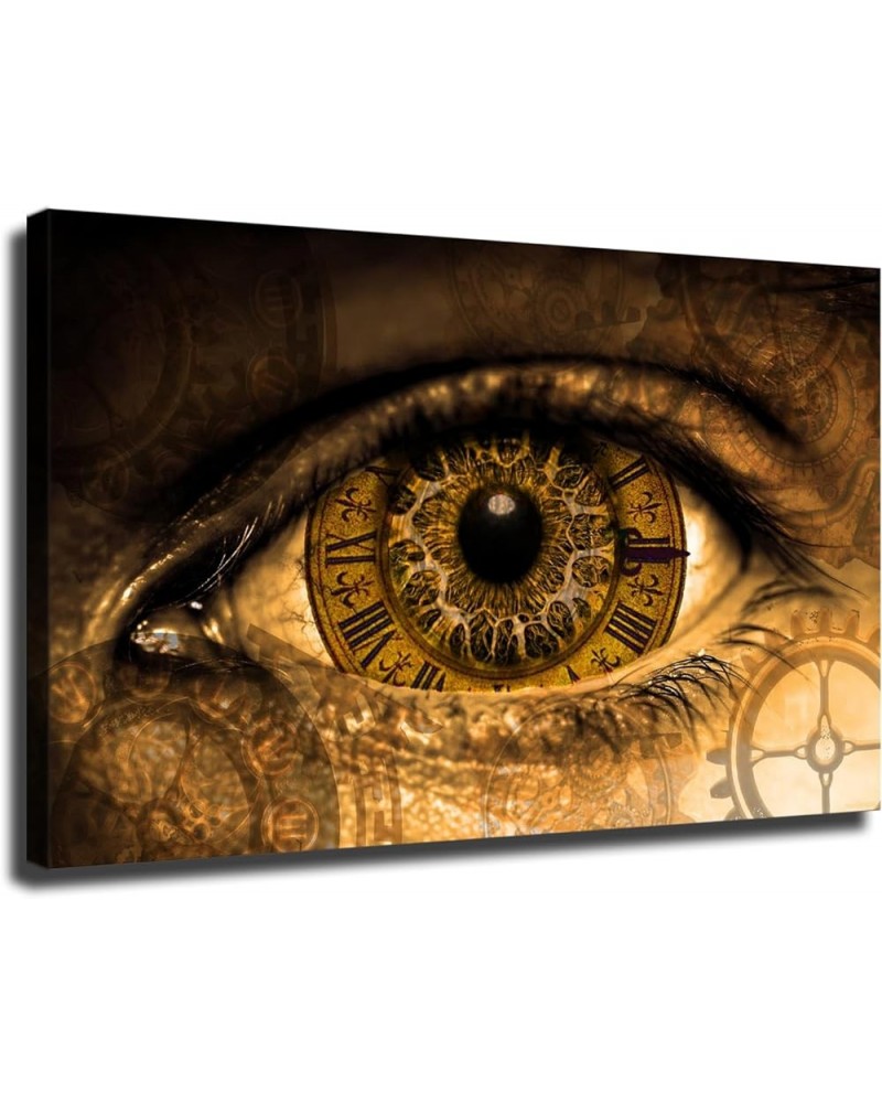 Steampunk Eye Gear Poster Canvas Printing Modern Home Office Living Room Bedroom Gift Decoration Wall Art (Framed,12×18inch) ...