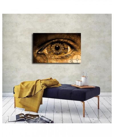 Steampunk Eye Gear Poster Canvas Printing Modern Home Office Living Room Bedroom Gift Decoration Wall Art (Framed,12×18inch) ...