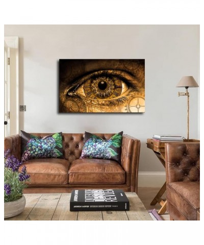 Steampunk Eye Gear Poster Canvas Printing Modern Home Office Living Room Bedroom Gift Decoration Wall Art (Framed,12×18inch) ...