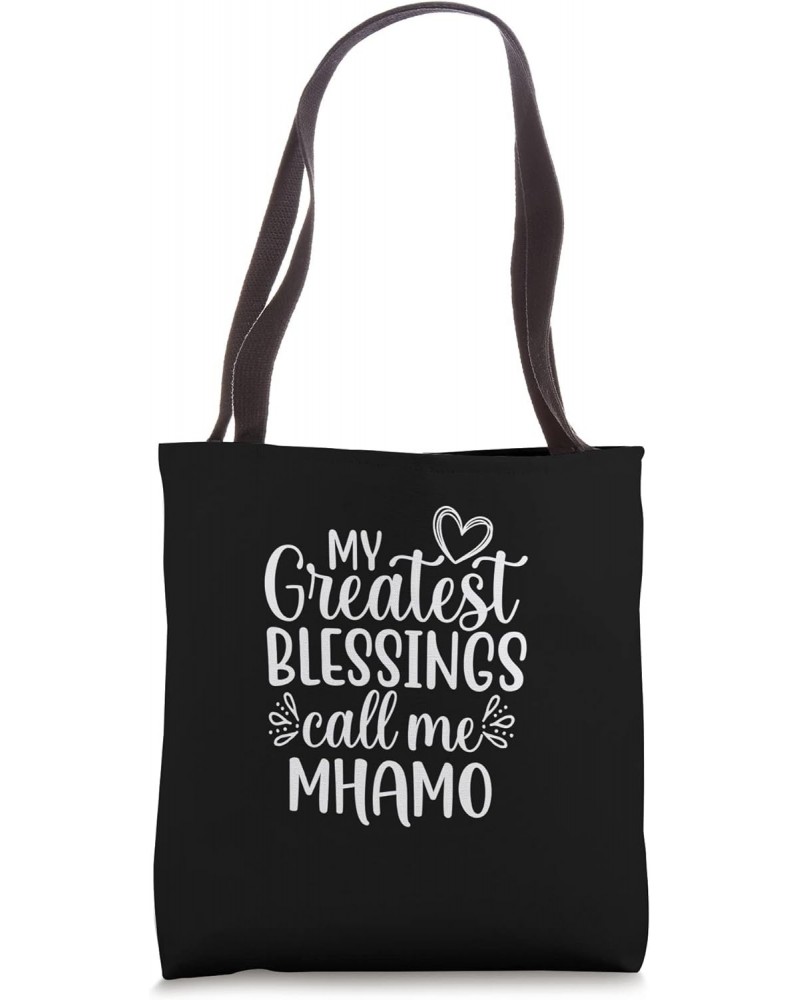 My Greatest Blessings Call Me Mhamo Ireland Irish Grandma Tote Bag $14.70 Totes