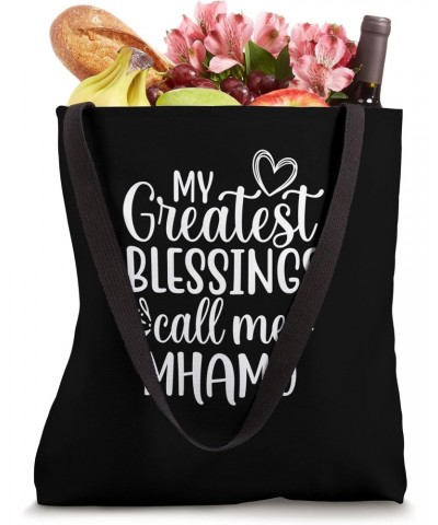 My Greatest Blessings Call Me Mhamo Ireland Irish Grandma Tote Bag $14.70 Totes