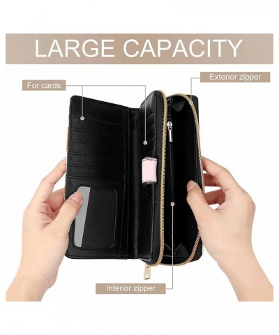 Corgi Fat Ass PU Leather Womens Wallet Large Capacity Zippered Bifold Purse with 12 Card Slot Coin Case $17.39 Wallets