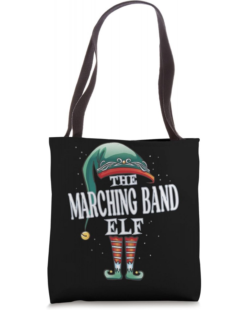 Marching Band Elf Christmas Group Xmas Pajama Party Tote Bag $10.24 Totes