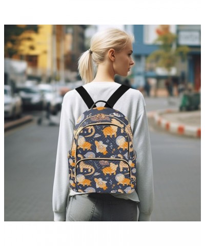 Women Backpack Yellow Cute Dino Spaceship Star Anti-Theft Travel Backpack with Luggage Belt Lightweight Handbag Lady Purse Ro...