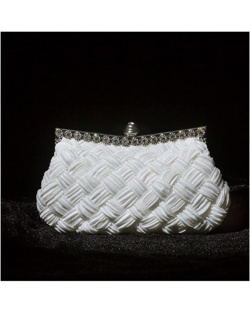 Clutch Purses for Women Wedding, Women's Clutches Evening Handbags, Rhinestone Cosmetic Bags Wallets (Color : White) $46.67 E...