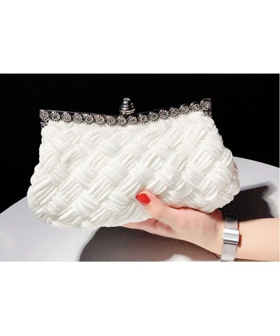 Clutch Purses for Women Wedding, Women's Clutches Evening Handbags, Rhinestone Cosmetic Bags Wallets (Color : White) $46.67 E...