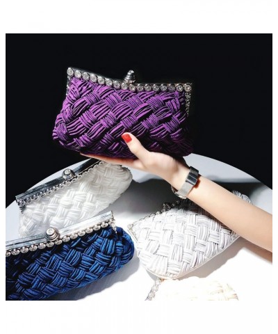 Clutch Purses for Women Wedding, Women's Clutches Evening Handbags, Rhinestone Cosmetic Bags Wallets (Color : White) $46.67 E...